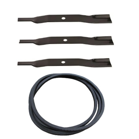 Aic Replacement Parts 25 Blade & Belt Fits Land Pride Finishing Mower 890172C 816116C 890172C-BELTSET